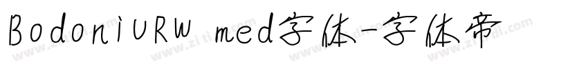 BodoniURW med字体字体转换